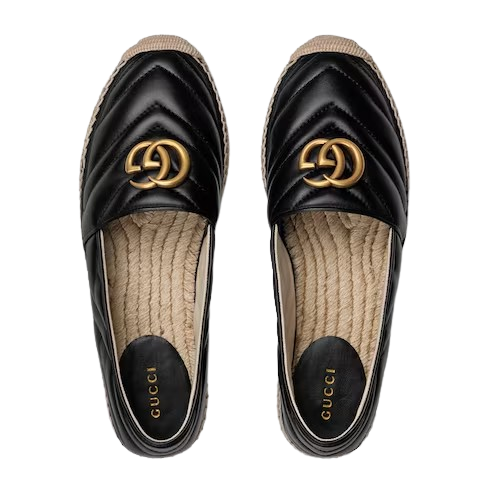 GUCCI ESPADRILLE FLATS SLIP ON SHOES