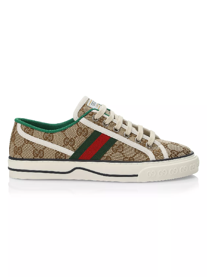 GUCCI SNEAKERS CANVAS BROWN MONOGRAM