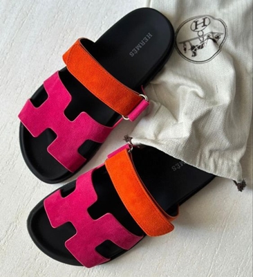 HERMES H CHYPRE SLIDES SANDALS