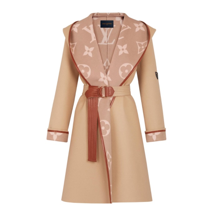 louis vuitton monogram inside hooded wrap coat louis vuitton monogram wrap coat  louis vuitton coat louis vuitton hooded jacket louis vuitton leather jacket  louis vuitton women's trench coat louis vuitton wrap louis