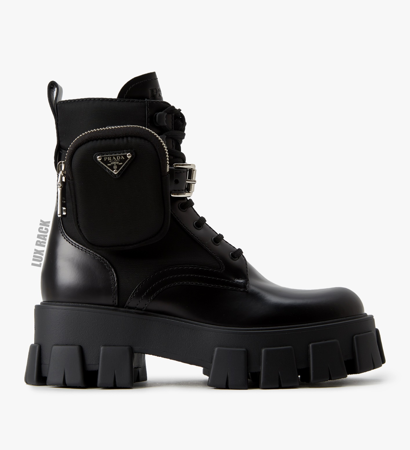 prada combat boots women's