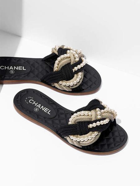 chanel slides fur chanel slides chain chanel slides womens chanel ...