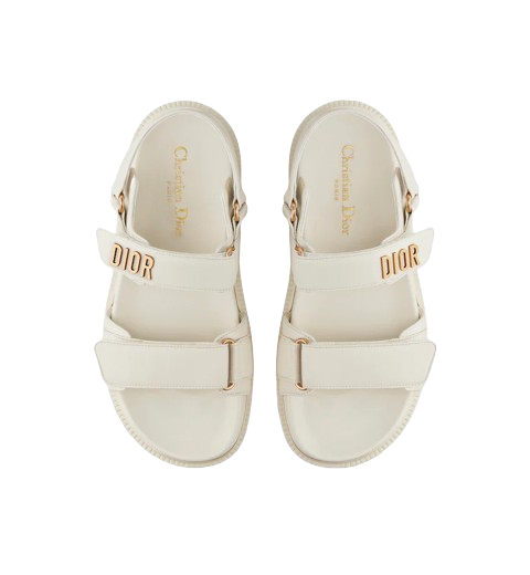 DIOR DOUBLE STRAP BUCKLE SLIDES