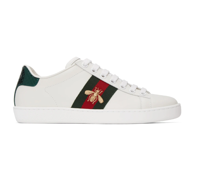 GUCCI ACE SNEAKER EMBROIDERED BEE
