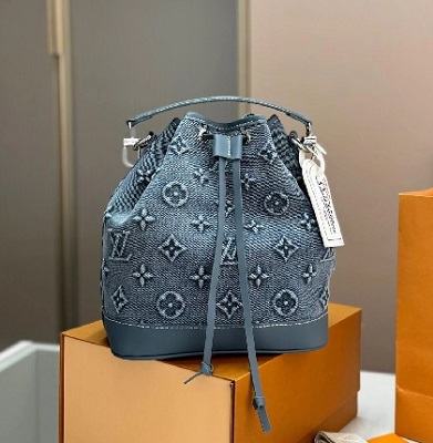 LV DENIM BUCKET BAG