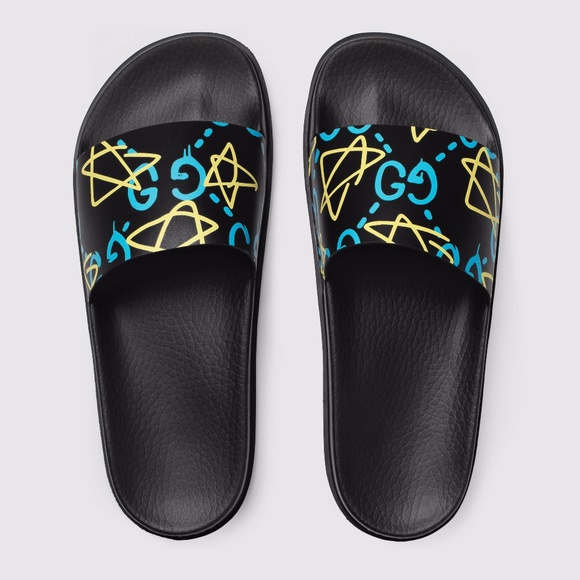 gucci flip flops diamond