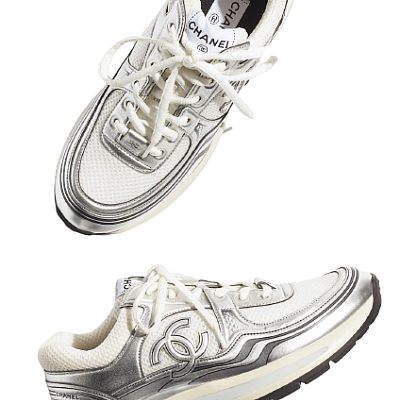 CHANEL SNEAKERS (SILVER)