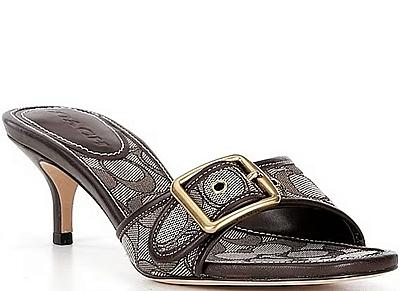 COACH KITTEN HEELS MULES