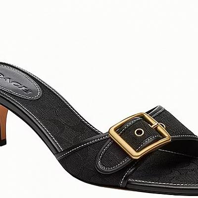 COACH KITTEN HEELS MULES