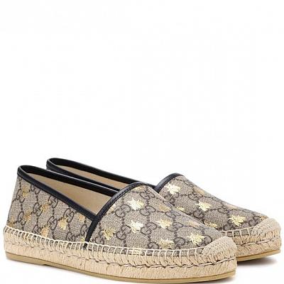 GUCCI ESPADRILLE FLATS SLIP ON SHOES