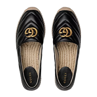 GUCCI ESPADRILLE FLATS SLIP ON SHOES