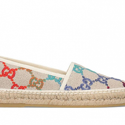 GUCCI ESPADRILLE FLATS SLIP ON SHOES