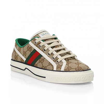 GUCCI SNEAKERS CANVAS BROWN MONOGRAM