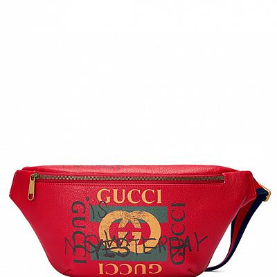 gucci fanny pack writing