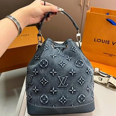 LV DENIM BUCKET BAG