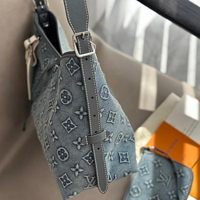 LV DENIM HOBO BAG CARRYALL