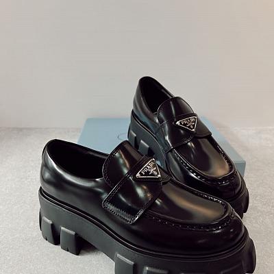PRADA BRUSHED CHUNKY LOAFERS