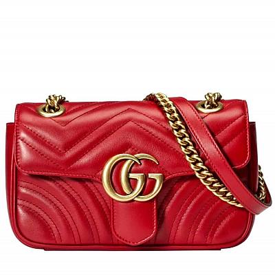 GUCCI MARMONT SMOOTH QUILTED BAG - (Sizes / Colors Available)