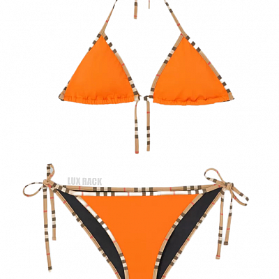 BURBERRY ORANGE SWIMSUIT