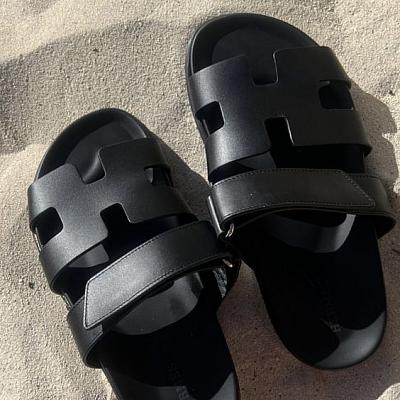 HERMES H CHYPRE SLIDES SANDALS