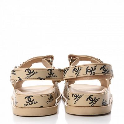 CHANEL PRINTED DAD SANDALS