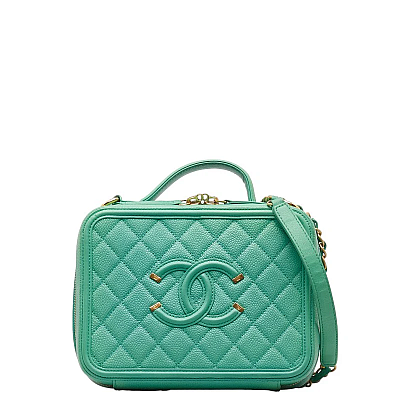 CHANEL VANITY CASE STYLE HANDBAG - Colors Available