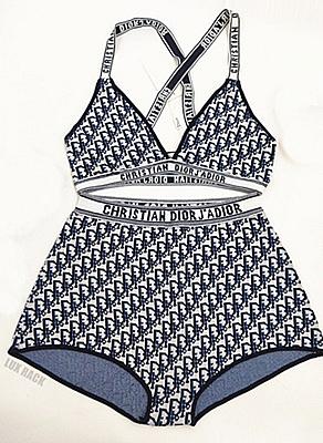 DIOR BRALETTE AND SHORTS KNIT SET (Colors Available)