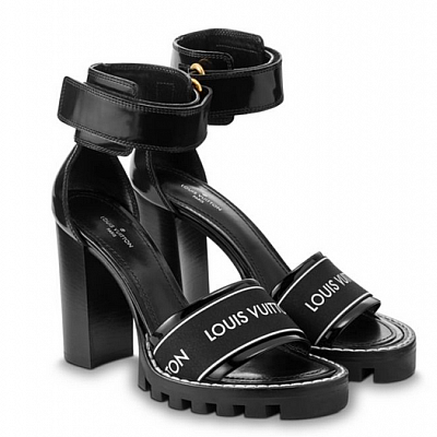louis vuitton black heels