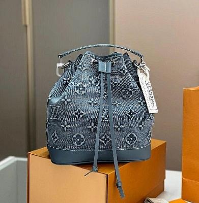 LV DENIM BUCKET BAG