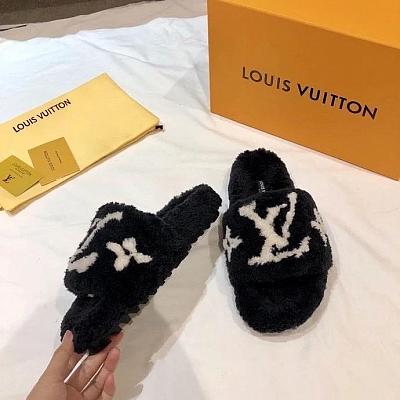 LV FUR SLIDES - Styles Available