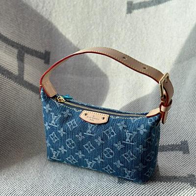 LV DENIM POCHETTE HILLS MINI HANDBAG - Colors Available