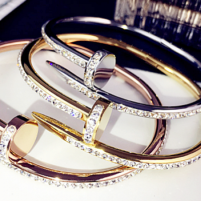 CARTIER STYLE NAIL BRACELET - Styles Available