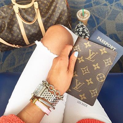 Louis Vuitton Brown Monogram Passport Cover – Savonches