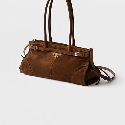 PRADA SUEDE BONNIE HANDBAG
